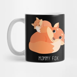 cute baby and mommy fox Mug